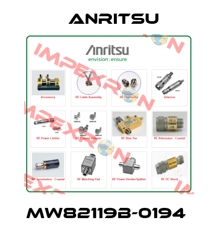 MW82119B-0194  Anritsu