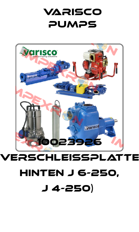 10023926 (Verschleißplatte, hinten J 6-250, J 4-250)  Varisco pumps