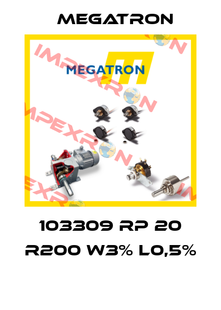 103309 RP 20 R200 W3% L0,5%  Megatron