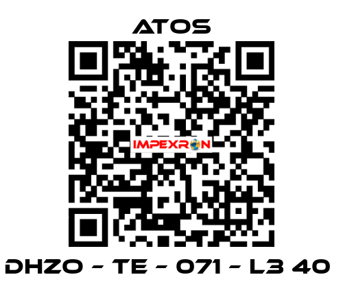DHZO – TE – 071 – L3 40  Atos