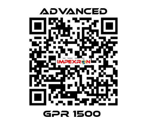 GPR 1500  Advanced
