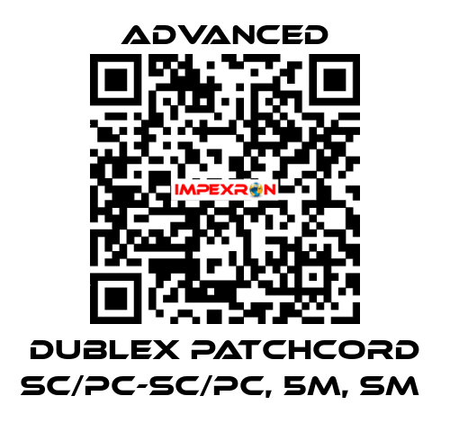 Dublex Patchcord SC/PC-SC/PC, 5m, SM  Advanced