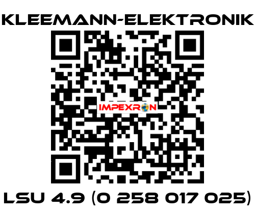 LSU 4.9 (0 258 017 025) Kleemann-Elektronik