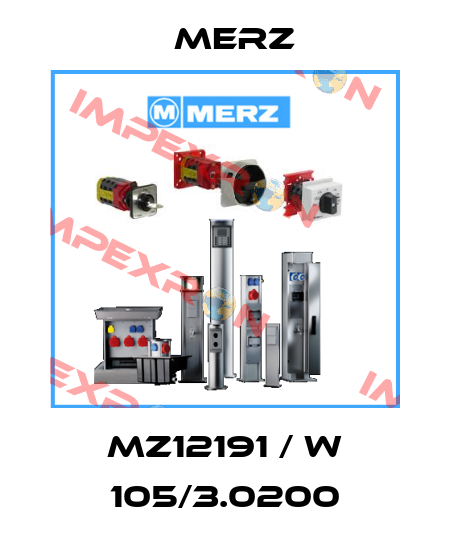 MZ12191 / W 105/3.0200 Merz