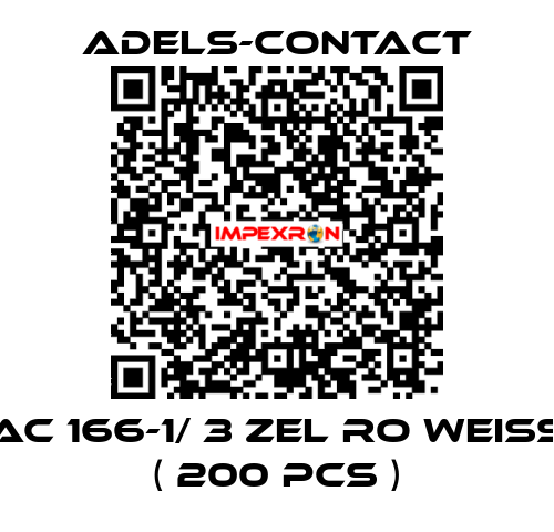 AC 166-1/ 3 ZEL RO weiß ( 200 pcs ) Adels-Contact