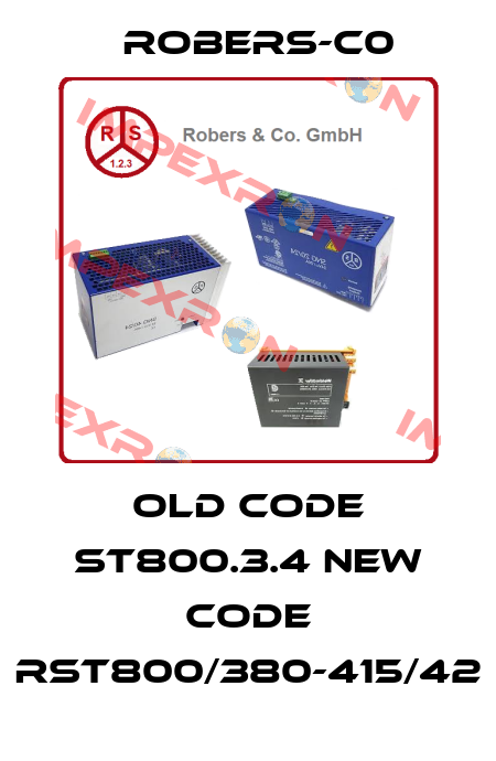old code ST800.3.4 new code RST800/380-415/42 Robers-C0