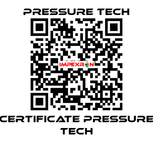 Certificate Pressure Tech Pressure Tech