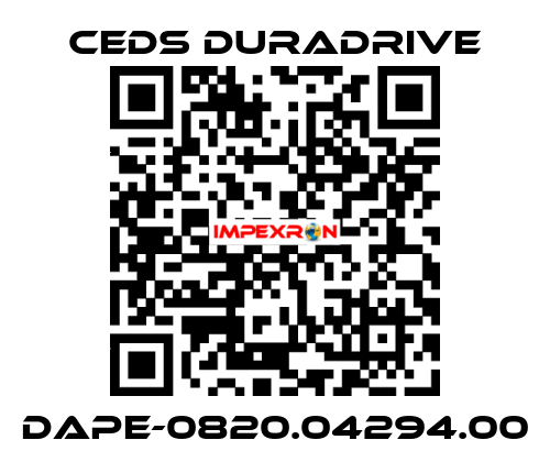 DAPE-0820.04294.00 Ceds Duradrive