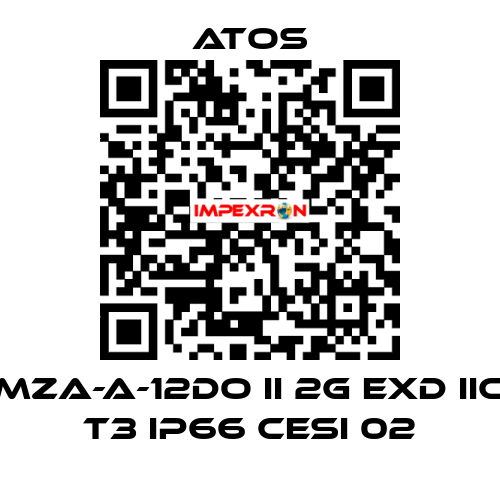 MZA-A-12DO II 2G Exd IIC T3 IP66 CESI 02 Atos