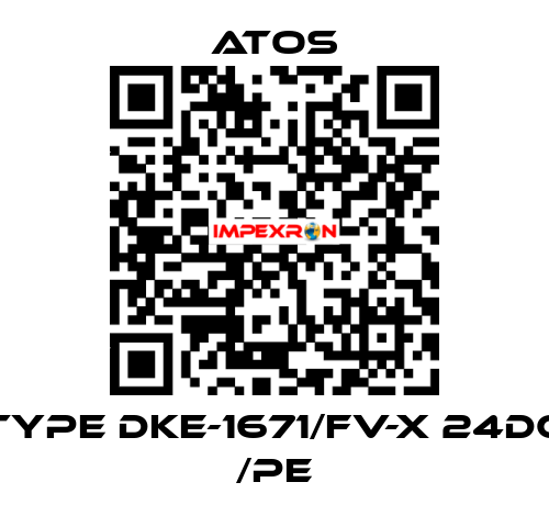 Type DKE-1671/FV-X 24DC /PE Atos