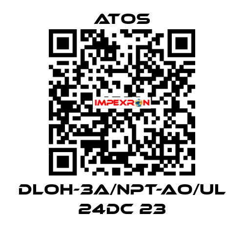 DLOH-3A/NPT-AO/UL 24DC 23 Atos