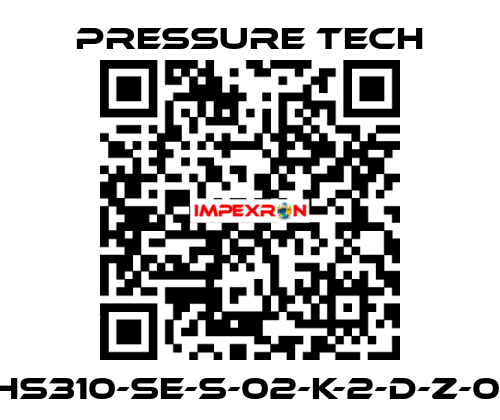 XHS310-SE-S-02-K-2-D-Z-015 Pressure Tech