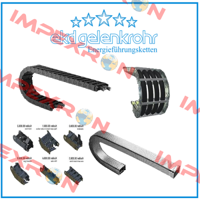 Pitch: 4.0 Width: approx. 8cm Height: approx. 6.5cm Width: approx. 3cm Ekd Gelenkrohr