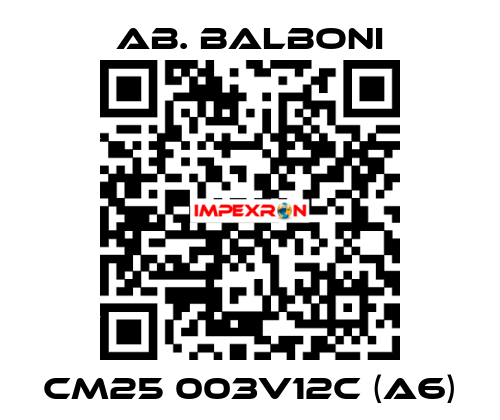 CM25 003V12c (A6) AB. BALBONI