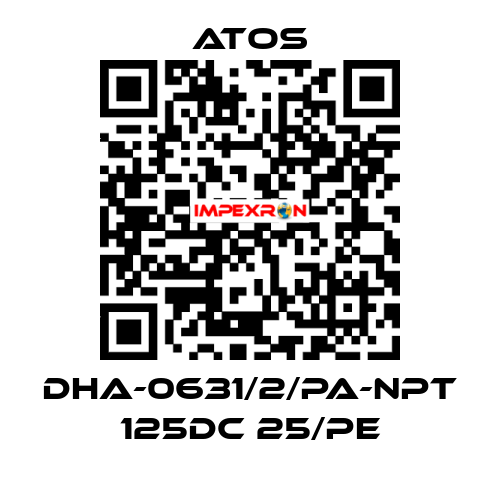 DHA-0631/2/PA-NPT 125DC 25/PE Atos