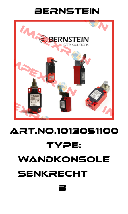 Art.No.1013051100 Type: WANDKONSOLE SENKRECHT        B  Bernstein