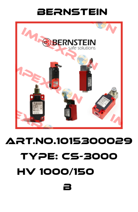 Art.No.1015300029 Type: CS-3000 HV 1000/150          B  Bernstein