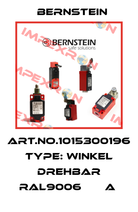 Art.No.1015300196 Type: WINKEL DREHBAR RAL9006       A  Bernstein