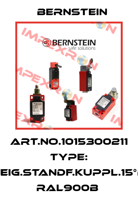 Art.No.1015300211 Type: NEIG.STANDF.KUPPL.15°B RAL900B  Bernstein