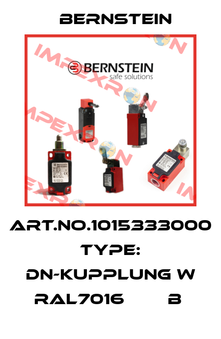 Art.No.1015333000 Type: DN-KUPPLUNG W RAL7016        B  Bernstein