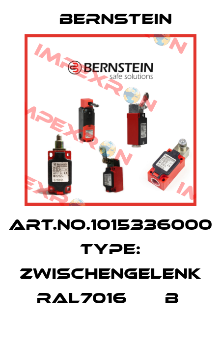 Art.No.1015336000 Type: ZWISCHENGELENK RAL7016       B  Bernstein