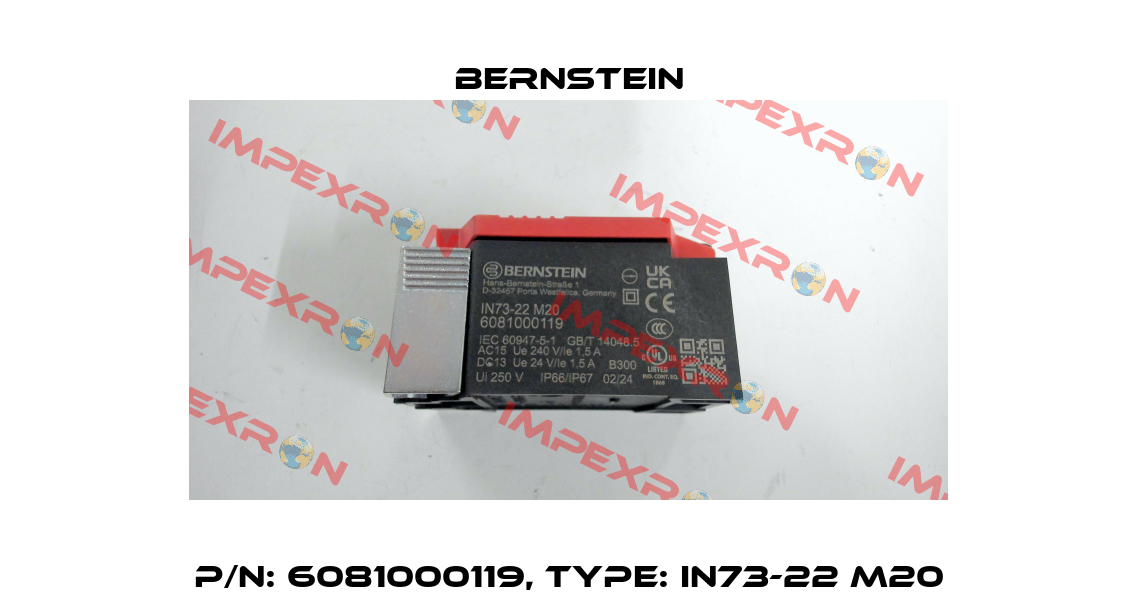 P/N: 6081000119, Type: IN73-22 M20 Bernstein