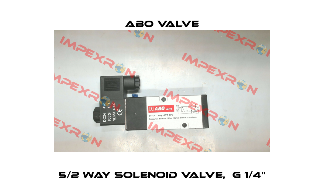 5/2 way solenoid valve,  G 1/4" ABO Valve