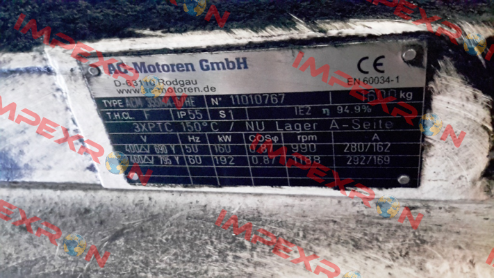 Type ACM 355 MA-6  AC Motoren