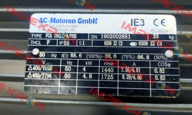 FCA 100 LC-4 / PHE - B5 400 /690 AC Motoren