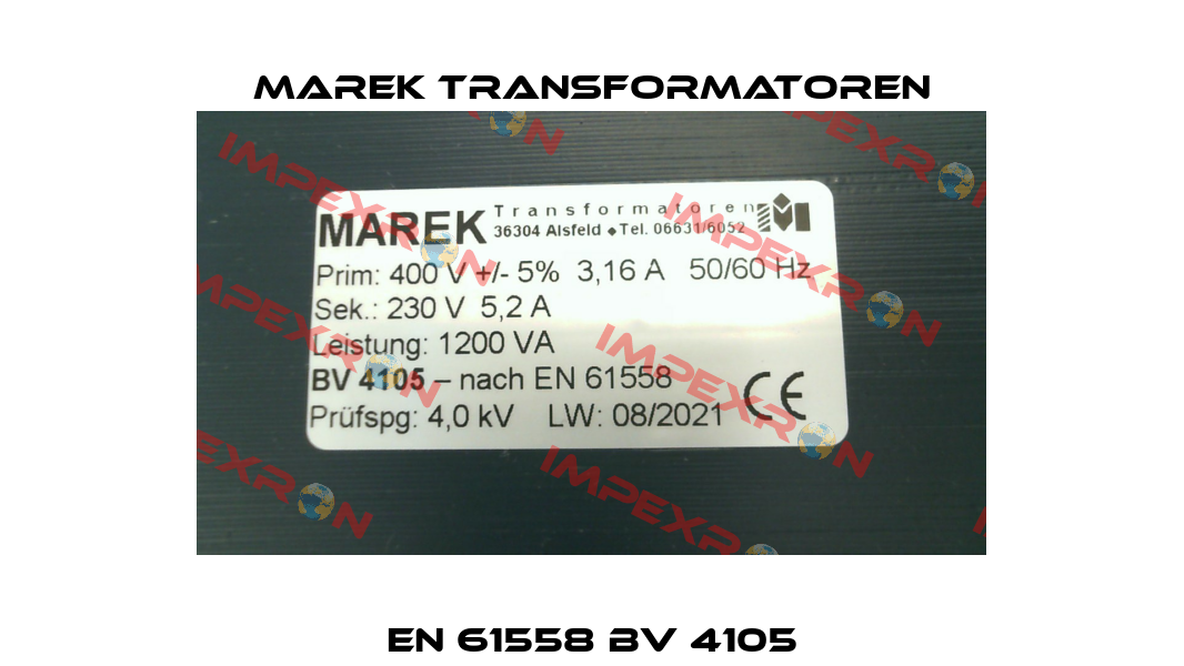 EN 61558 BV 4105 Marek Transformatoren
