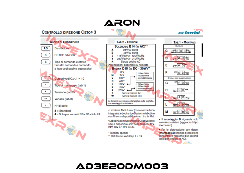AD3E20DM003 Aron