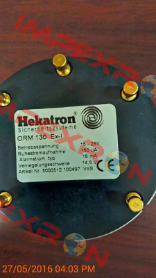 ORM 130 Ex-I  REPLACED BY SLR-E-IS EX-I (Hochiki) Hekatron