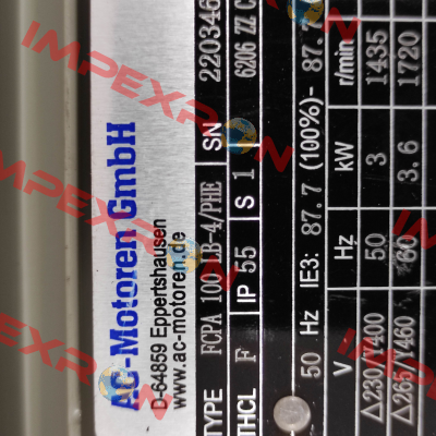 FCPA 100 LB4 / PHE AC Motoren